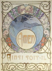Alphonse Mucha- Le Pater 1899
