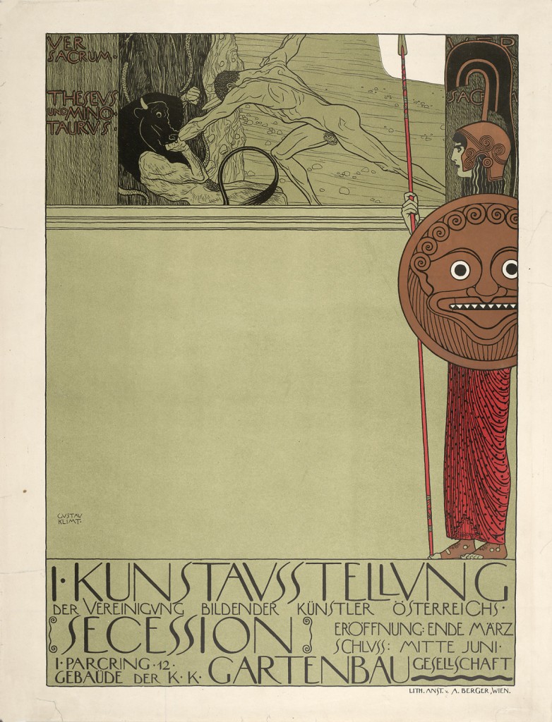 Gustav Klimt Poster for the First Secession exhibition.