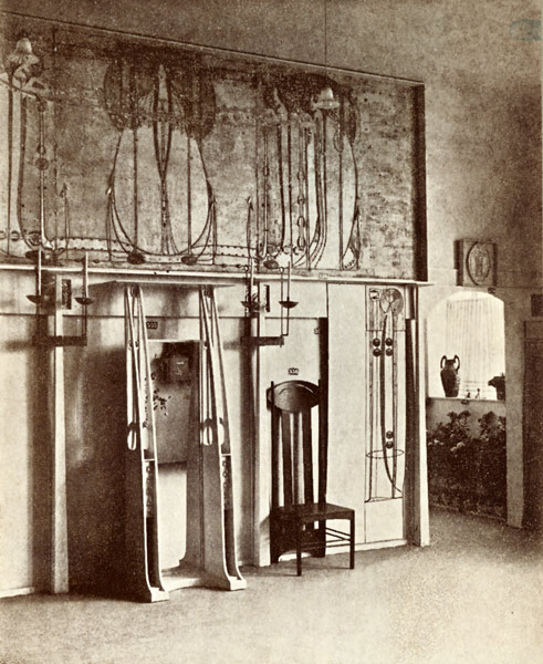 Mackintosh Room at the 8th Secession Exhibition, Vienna, 1900.