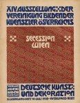 Wiener werkstätte exhibition poster by Josef Hoffmann.