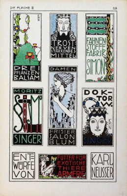 Vienna Secession, Art Nouveau, Jugendstil, fin de siècle, Gustav Klimt, Koloman Moser, Graphic Design