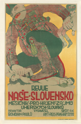 FRANTIŠEK KYSELA (1881-1941) REVUE NAŠE - SLOVENSKO. Circa 1907. 