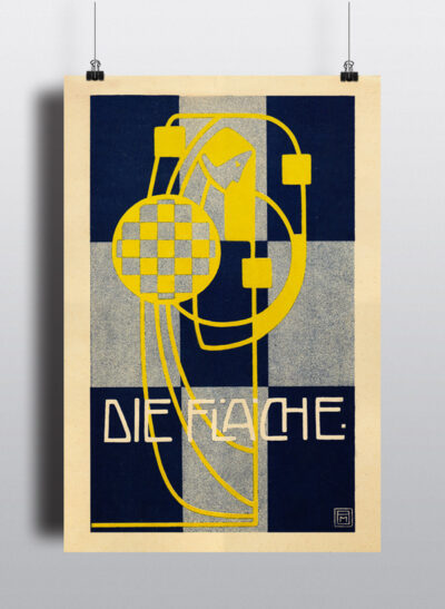 Die Flach – Secessionist Art nouveau poster print by Felician Baron Myrbach - Image 2