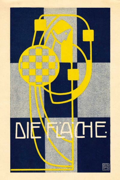 Die Flach – Secessionist Art nouveau poster print by Felician Baron Myrbach