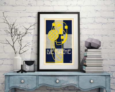 Die Flach – Secessionist Art nouveau poster print by Felician Baron Myrbach - Image 3