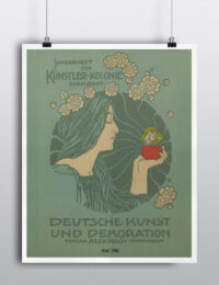 Hans Christiansen, Deutsch Kunst und Dekoration, Art Nouveau posters, Jugendstil, Secession, Wiener Werkstatte, Prints, Sale